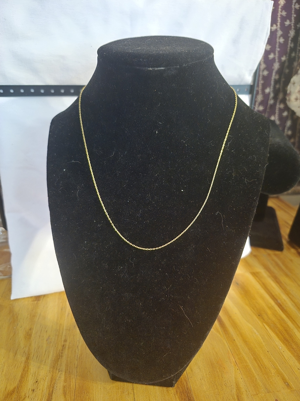 Plunder Gold Thin Cable Necklace